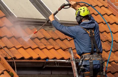 Démoussage et hydrofuge de toiture à Authumes